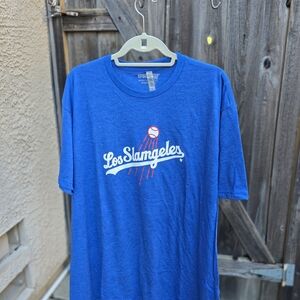 La Dodgers Blue Short Sleeve Men's Tee